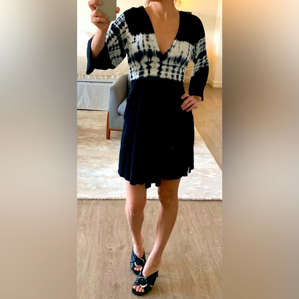 Beach pullover dress tie dye